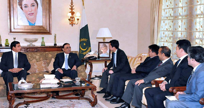zardari Chinese-Delegation