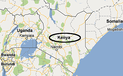 kenya map