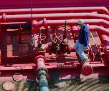 Gasoline-barge