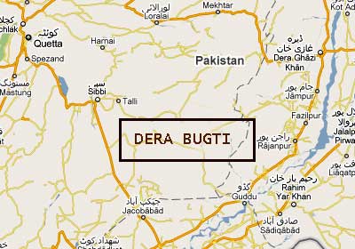 Dera Bugti map