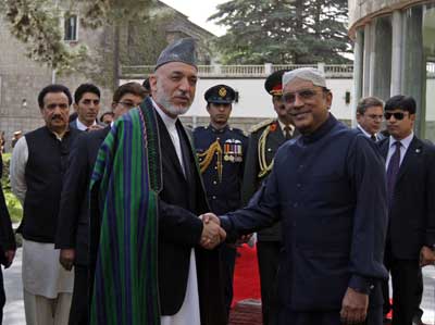 President Zardari, President Hamid Karzai