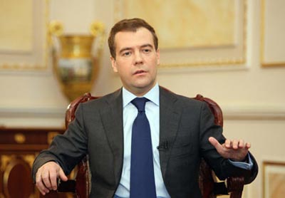 Russian President Dmitry Medvedev 