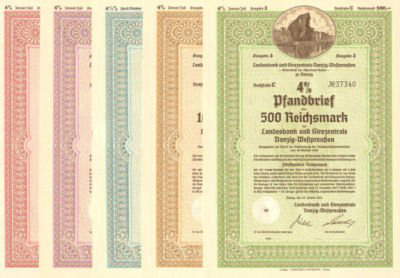 German bond certificates
