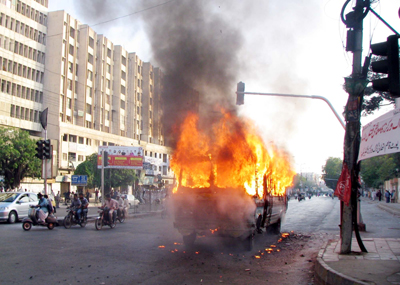 karachi volience