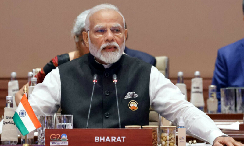 India PM Modi greets leaders arriving at G20 summit