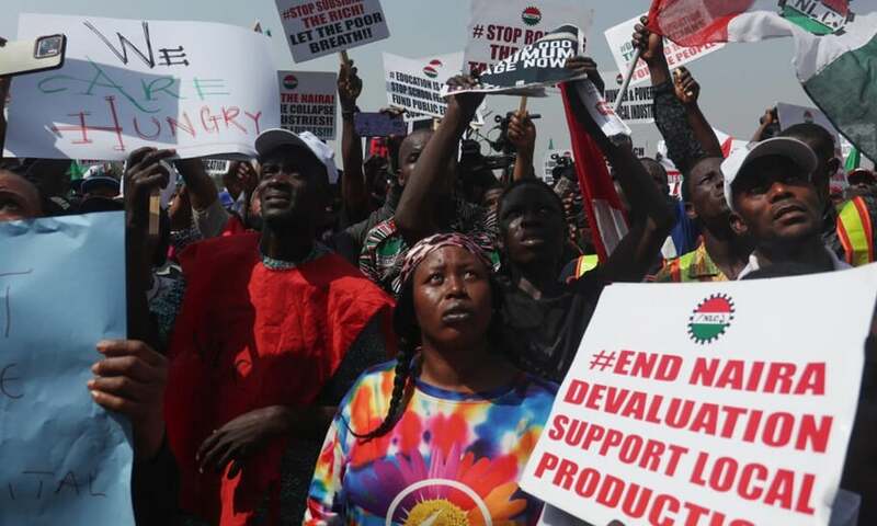 Thousands of Nigerians protest soaring costs