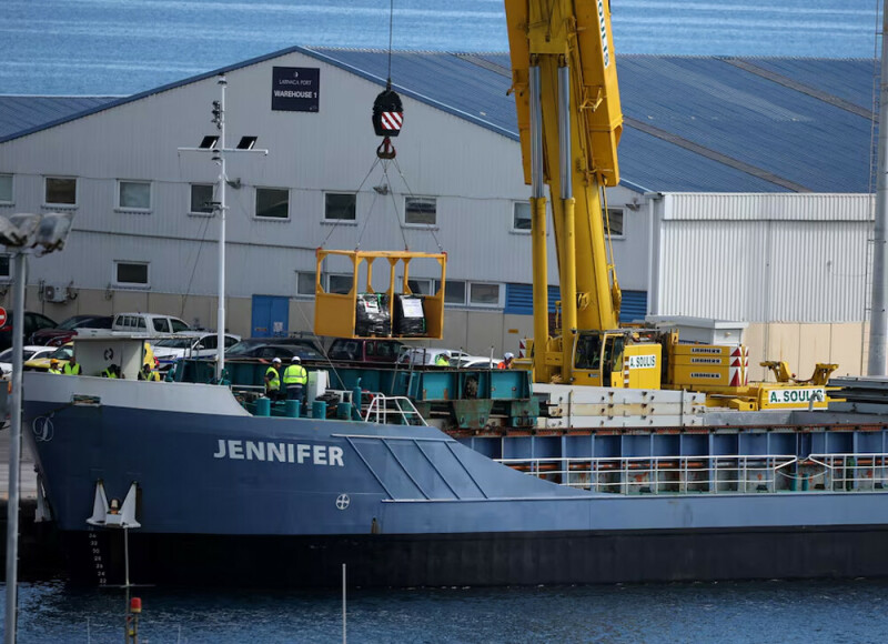 Aid supply ship from Cyprus reaches Gaza coast