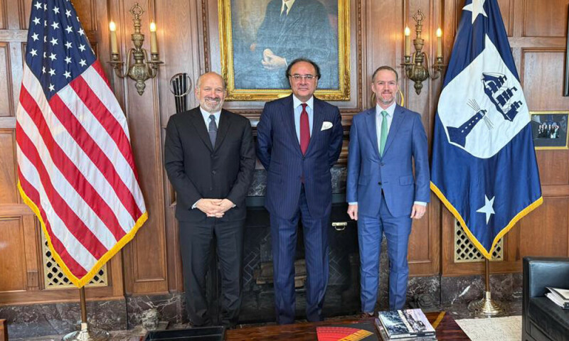Finance minister Aurangzeb meets US officials for trade talks