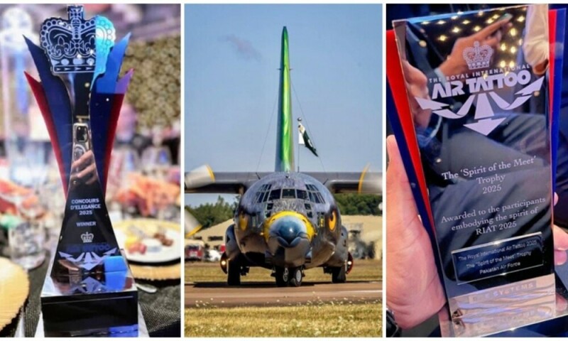 PAF aircraft win ‘Concours d’Elegance’, ‘Spirit of the Meet’ awards in UK