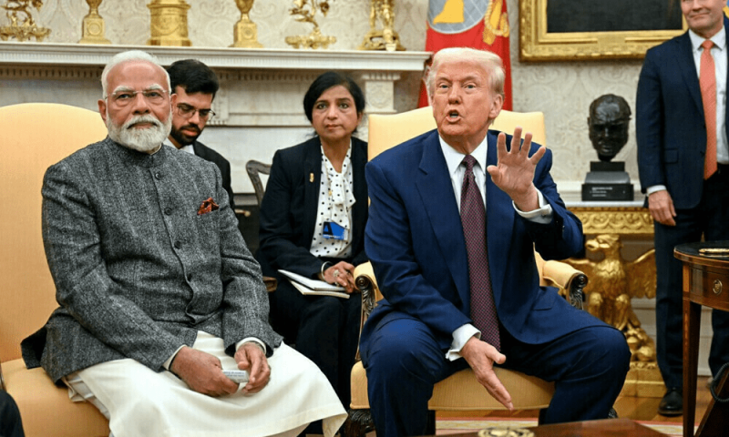 Trump and Modi Call Image