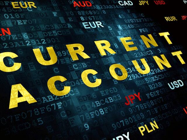 Current account back in the red