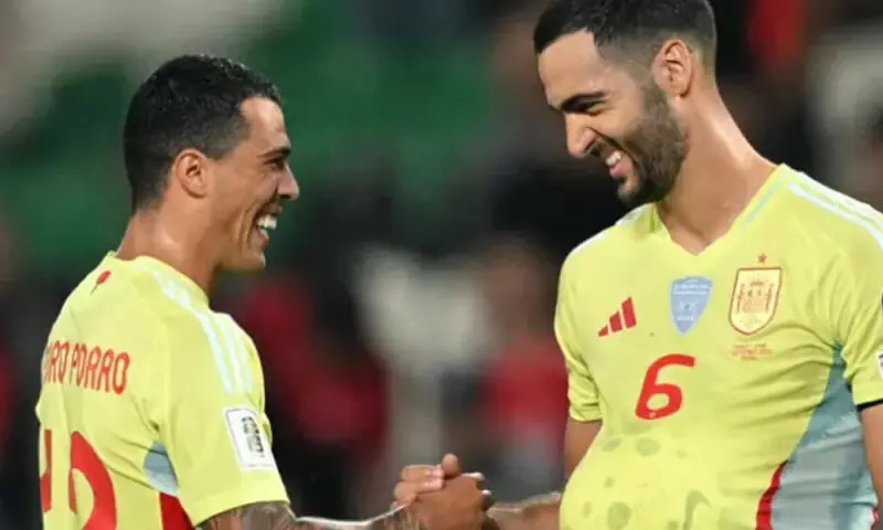 Super Spain hit six as Germany get first World Cup qualifying win