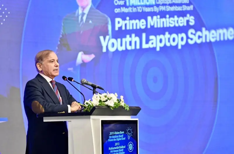 PM Shehbaz launches Youth Laptop Scheme 2025, vows major investment in education, technology