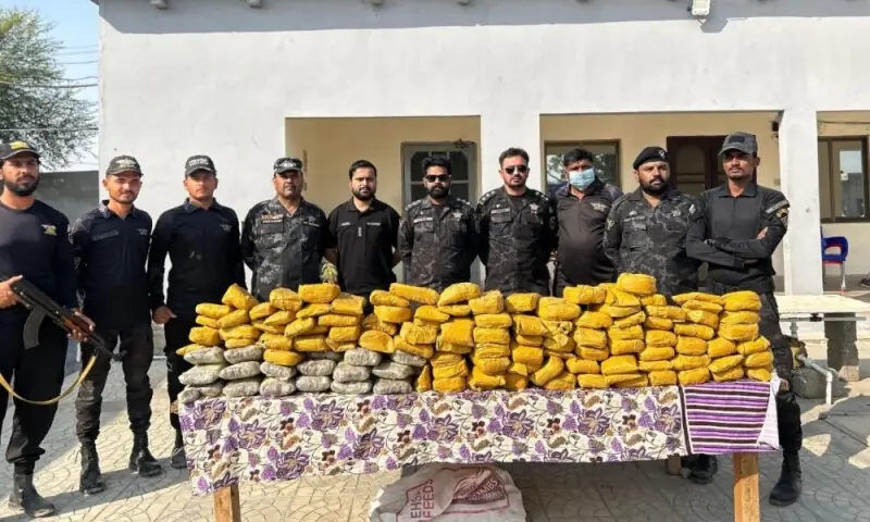 Pakistan Customs Gadani foils major drug smuggling bid, seizes 188kg hashish