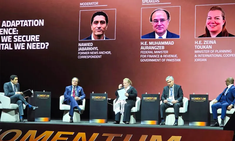 Global finance: Aurangzeb advocates for mainstreaming climate resilience