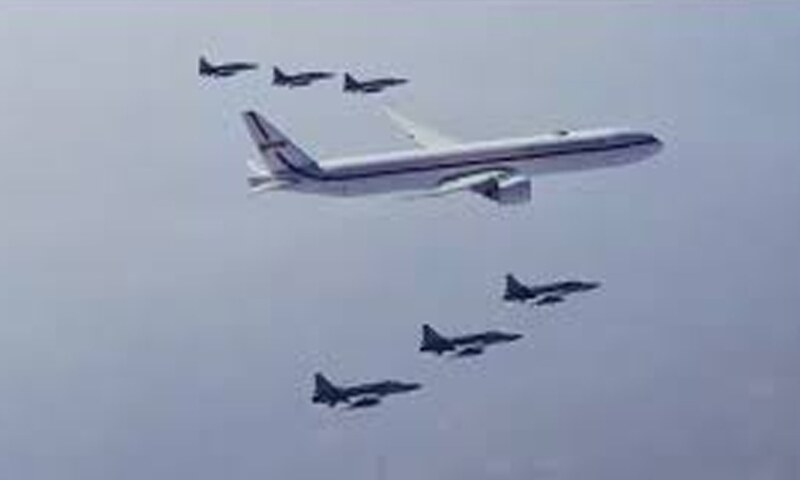 JF-17 fighter jets salute Indonesian President