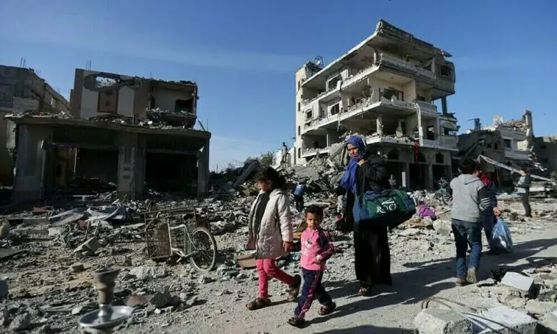 Israel orders Gaza families to move in first forced evacuation since ceasefire