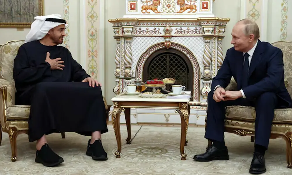 Putin meets UAE president ahead of Ukraine talks