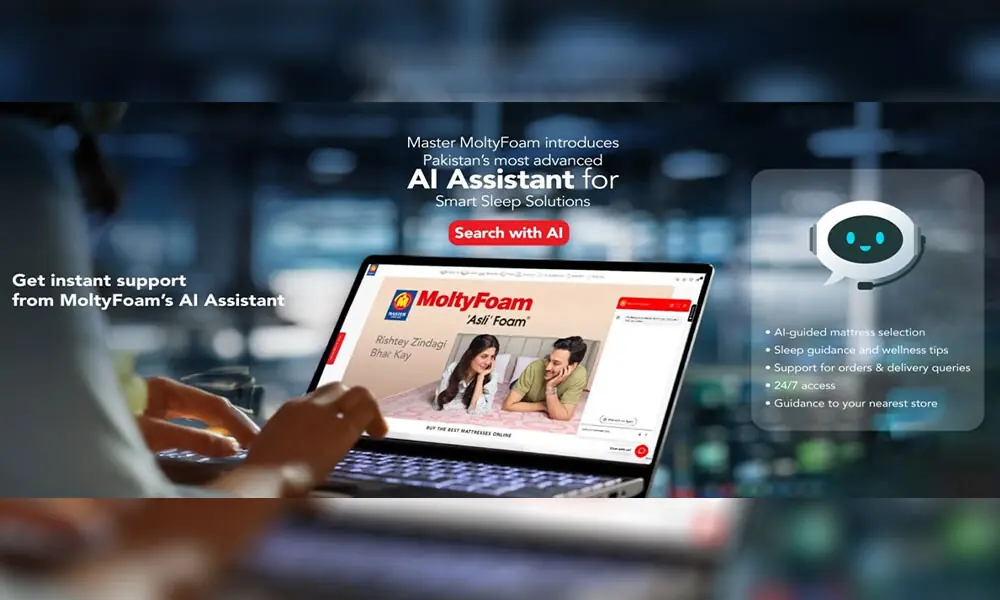 Master MoltyFoam introduces AI-Powered smart sleep guidance, redefining mattress shopping in Pakistan
