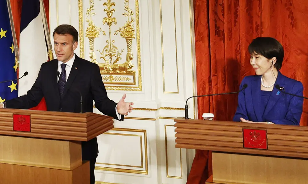 Japan, France agree to step up coordination on Hormuz, Iran war