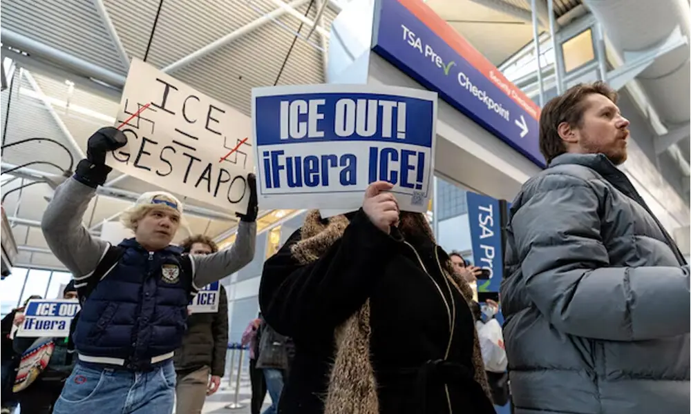 ICE arrested ovr 800 people after tips from US airport security agency