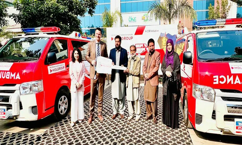 MOL Pakistan hands over two ambulances to KP govt