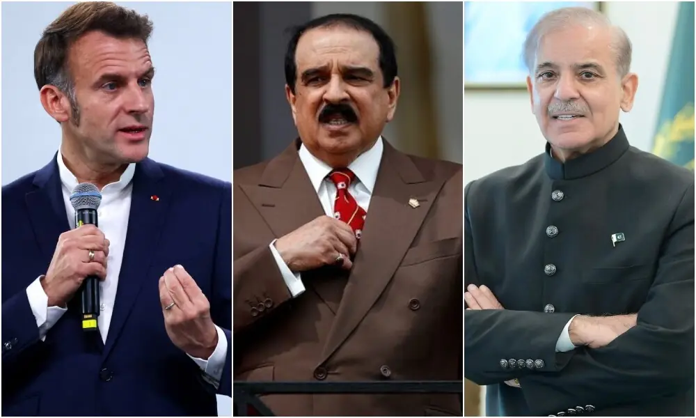 Mideast crisis: Shehbaz exchanges views with Macron, Bahraini king on peace efforts