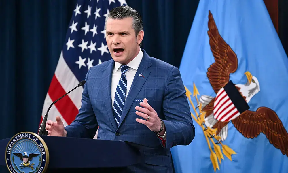 Pentagon chief Hegseth says US blockade on Iran 'going global'