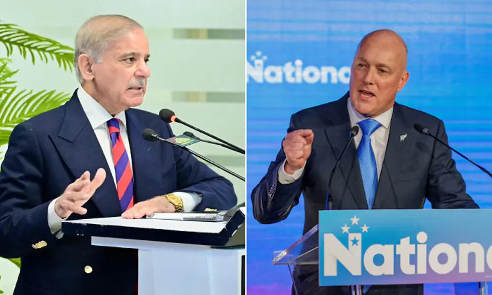 PM Shehbaz, New Zealand PM Luxon discuss Middle East situation, peace efforts