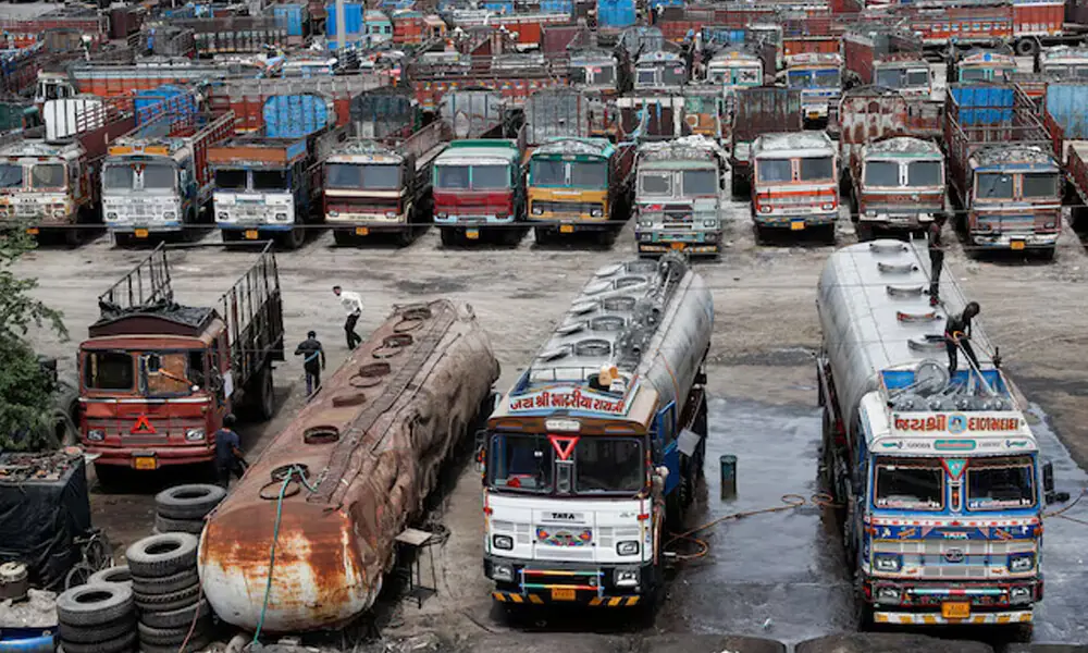 Truck rentals in India fall due to low industry activity