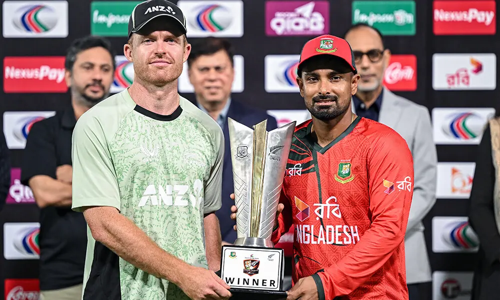 New Zealand win rain-hit T20 to end Bangladesh series 1-1