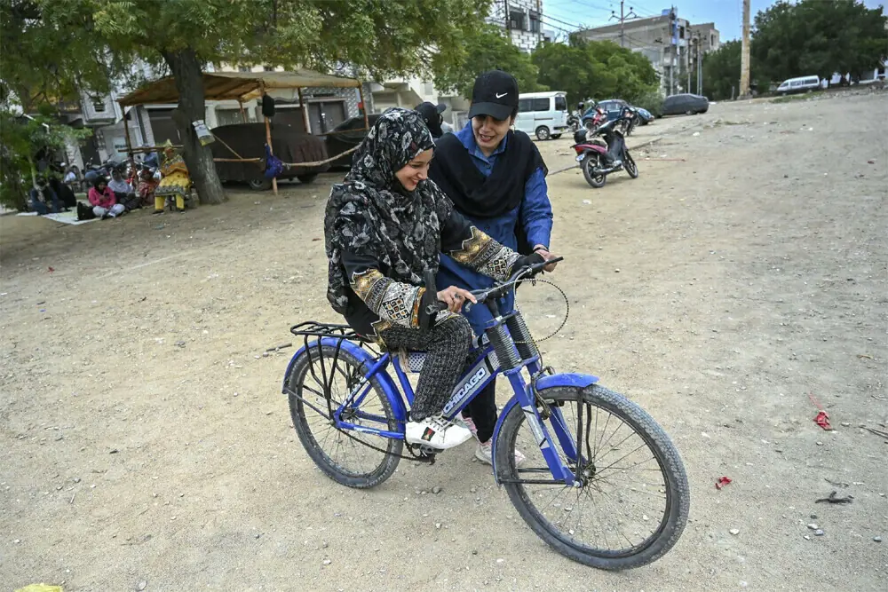 Women bikers hold rally