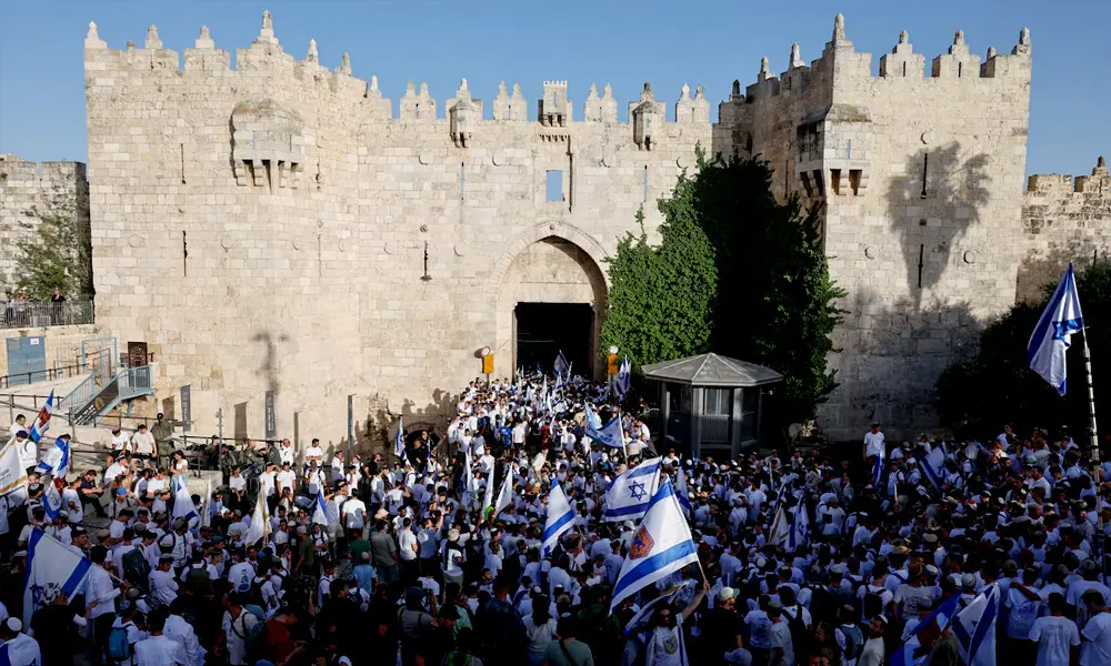 Israeli nationalists hold parade marking capture of East Jerusalem