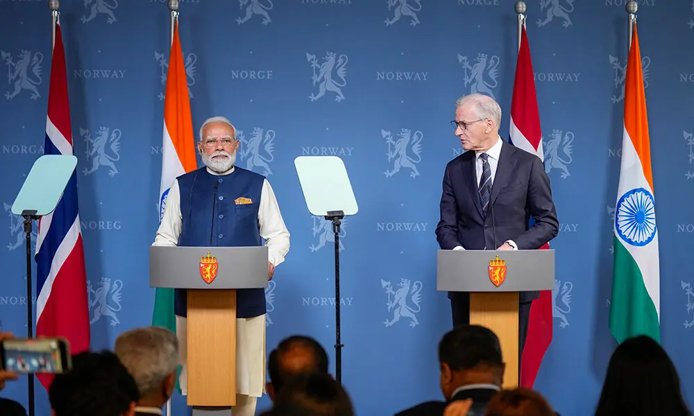 India, Norway agree to 'green strategic partnership'