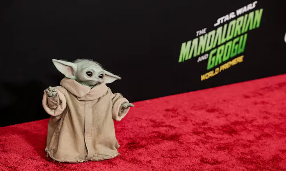 Grogu attends a premiere for the film Star Wars: The Mandalorian and Grogu at TCL Chinese theatre in Los Angeles, California, U.S., May 14, 2026. REUTERS