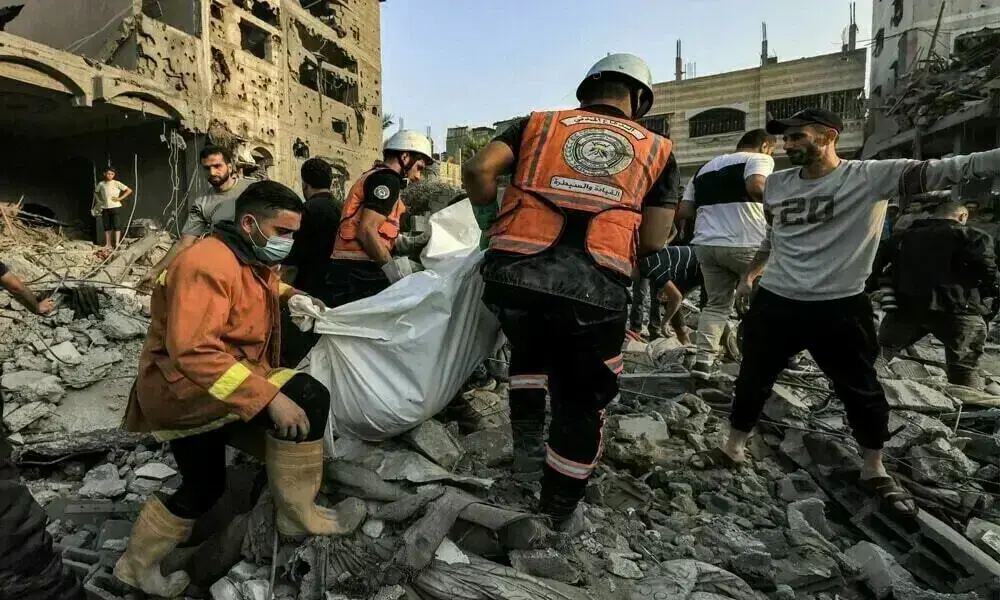 Israeli fire kills parents and their infant in Gaza, medics say