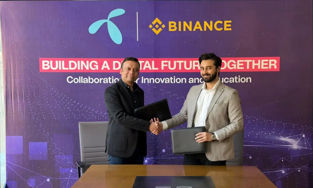 Binance and Telenor Pakistan sign MoU to explore digital innovation and blockchain education initiatives in Pakistan