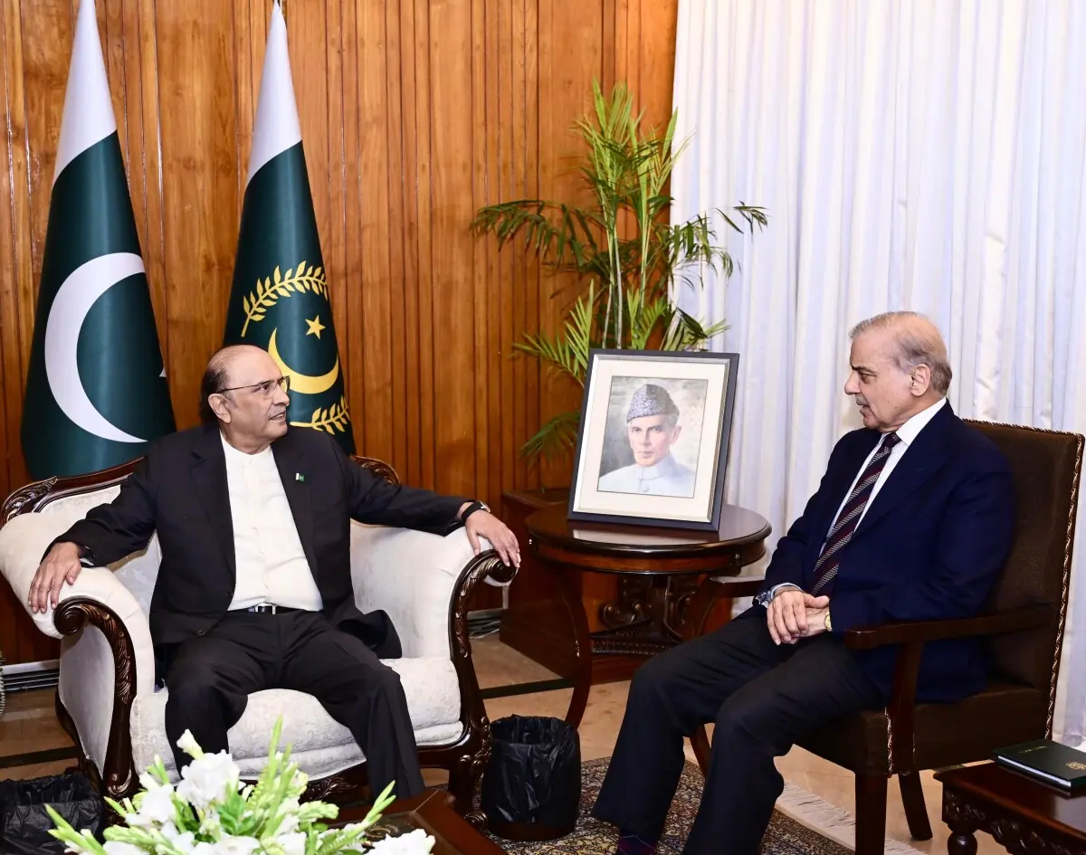 President Zardari, PM Shehbaz discuss budget, secu