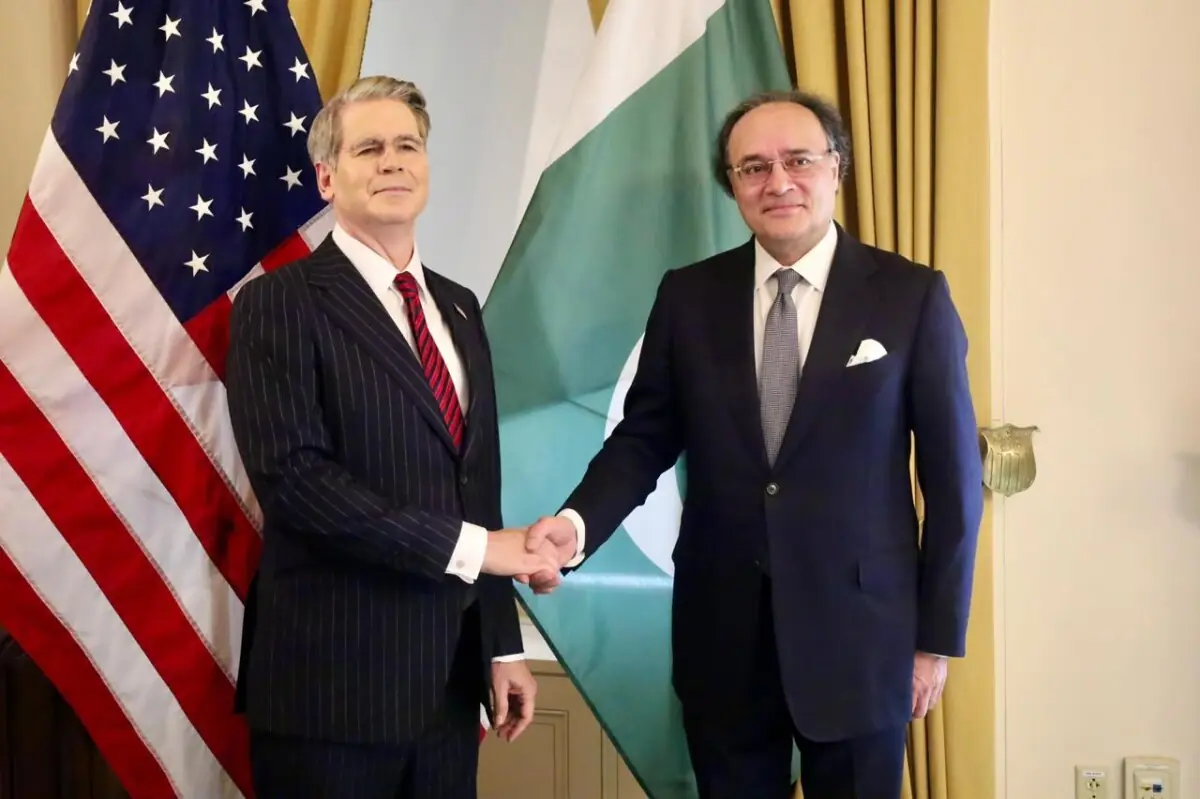 Aurangzeb seeks US support for Pakistan in Bessent meeting