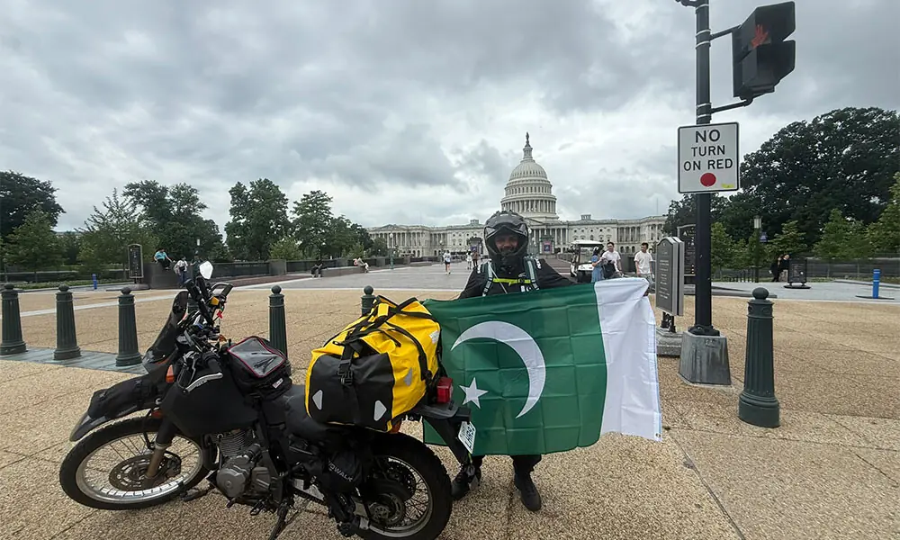 16,000km, one Pakistani flag: the only Pakistani to conquer the solo US loop