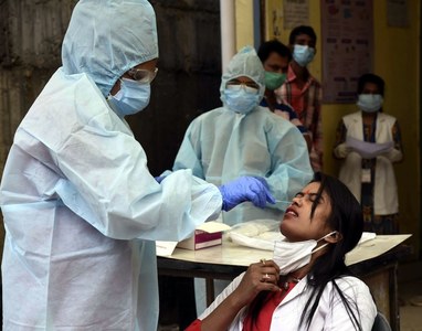 India's coronavirus cases jump by record as tally nears 3 million