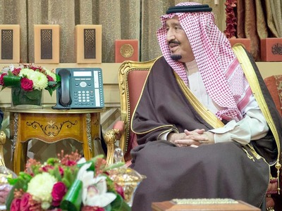 Saudi king calls for 'fair' Palestinian solution in Trump call Saudi king calls for 'fair' Palestinian solution in Trump call