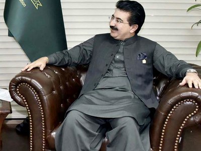 Sanjrani calls on Sarwar Sanjrani calls on Sarwar