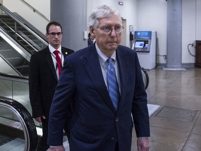 Senate leader McConnell said &lsquo;would consider&rsquo; larger coronavirus deal