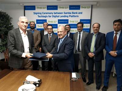 Signing Ceremony between Samba Bank Limited and Techlogix to introduce Digital Lending