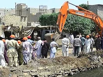 Anti-encroachment drive at Karachi&rsquo;s Mehmoodabad postponed after protest