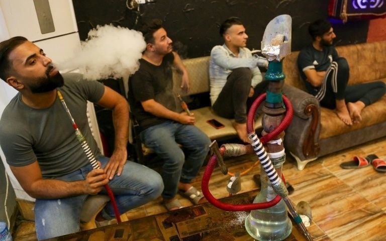 Handmade wooden waterpipes keep bubbling in Karbala