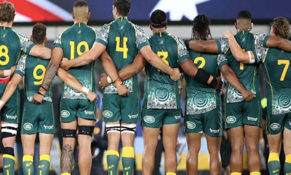 Australia first as anthem sung in indigenous language before test
