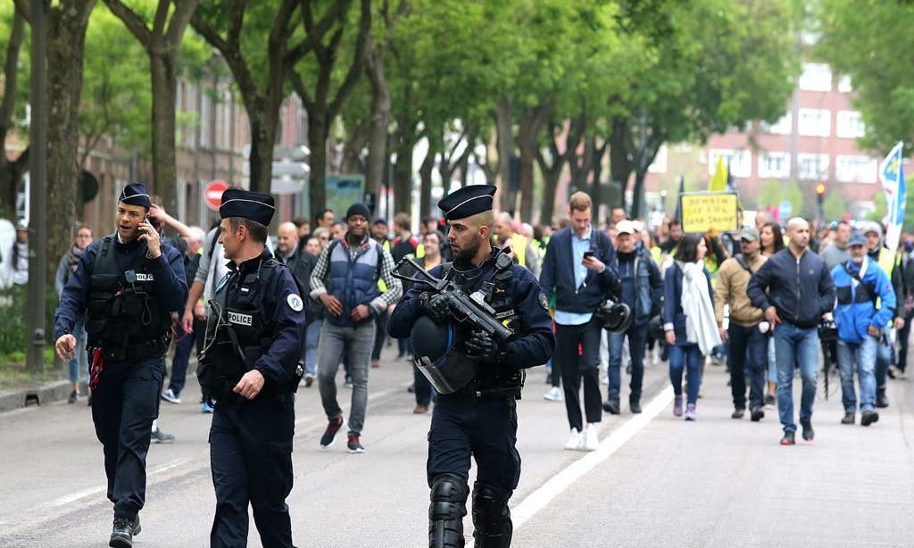 95 arrests at French security law protests: minister