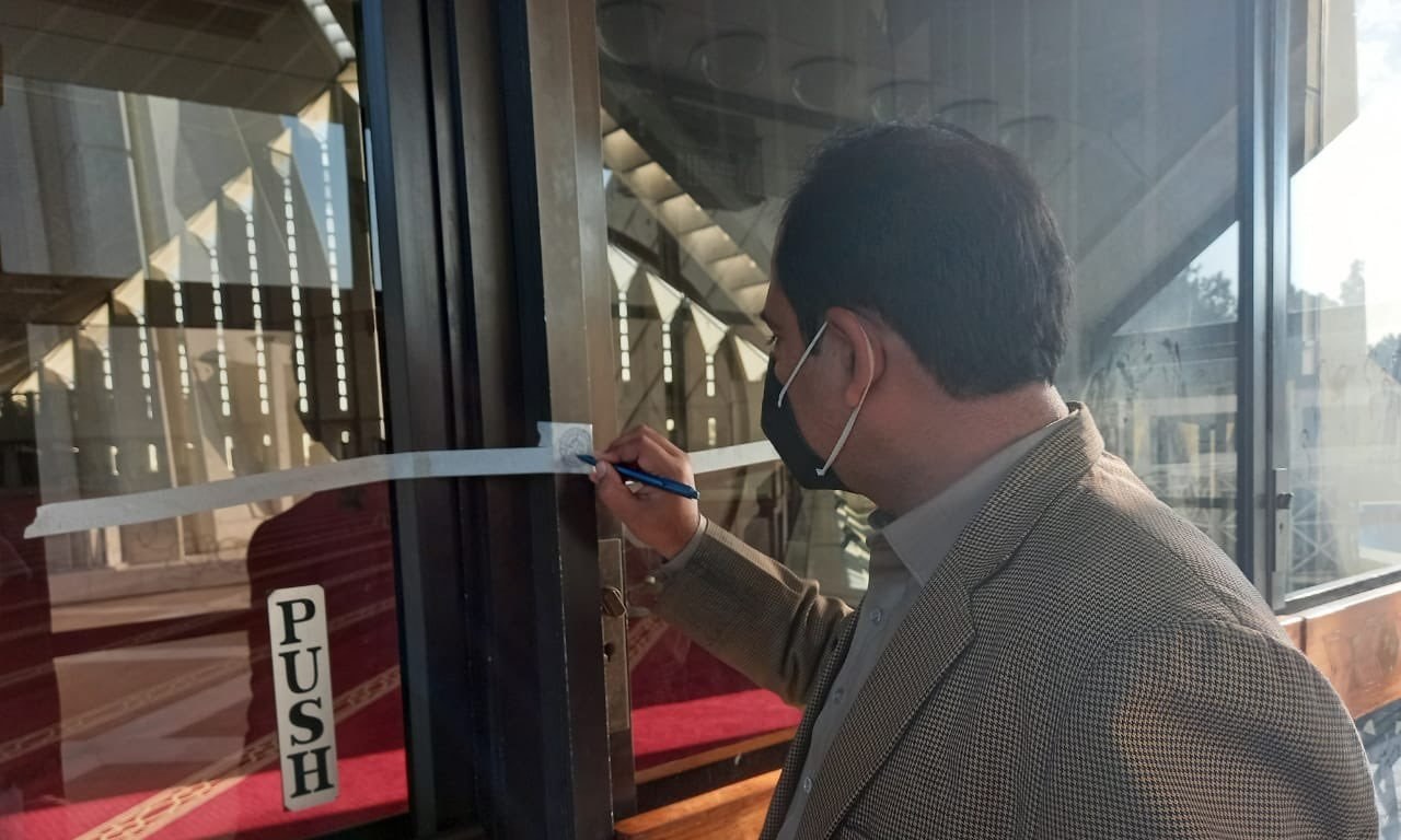 Faisal Mosque's main hall sealed over violations of SOPs